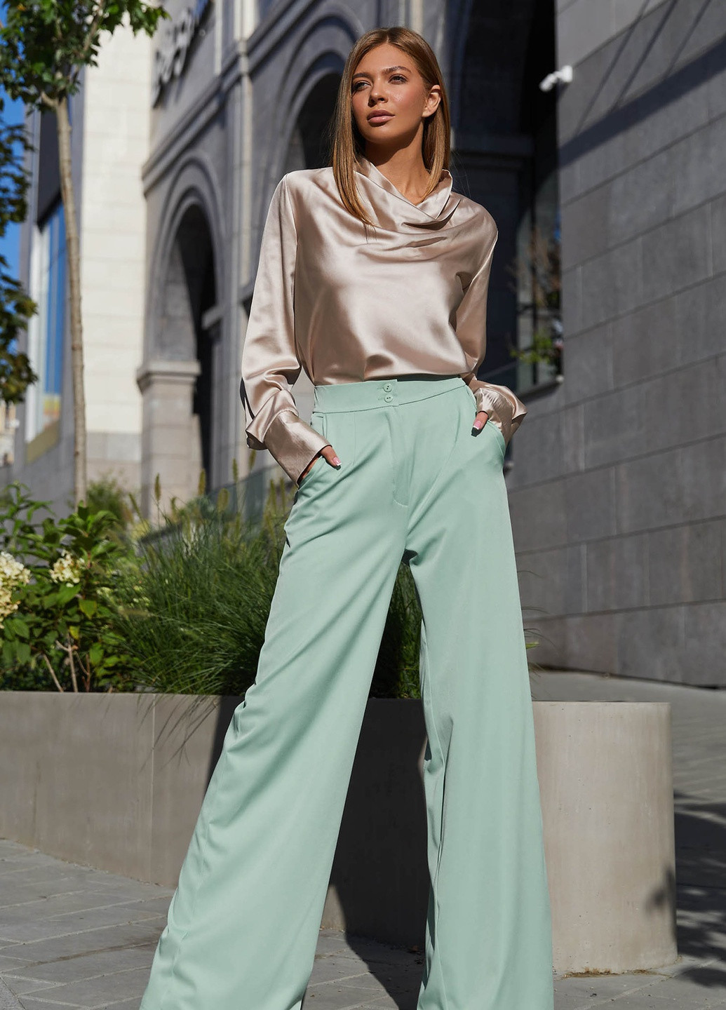 Елегантные брюки палаццо Jadone Fashion (257087186)