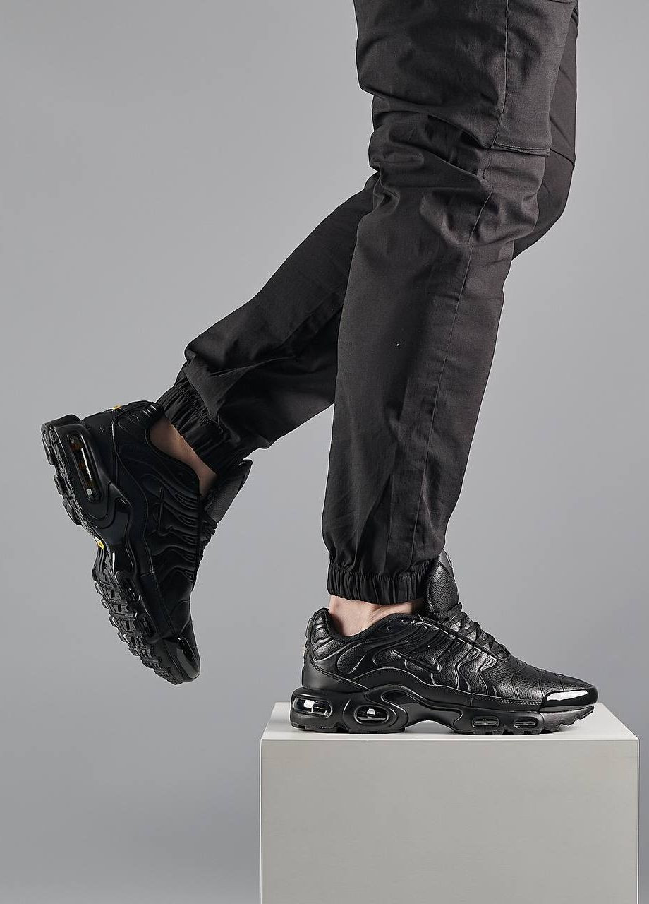 Nike air max tn black leather online