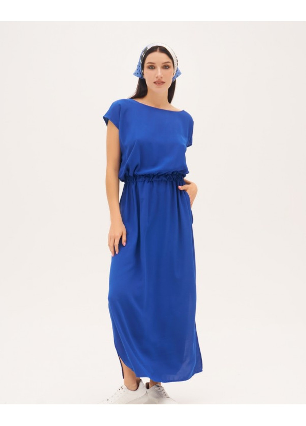 Синя повсякденний сукня 13316a синій ISSA PLUS