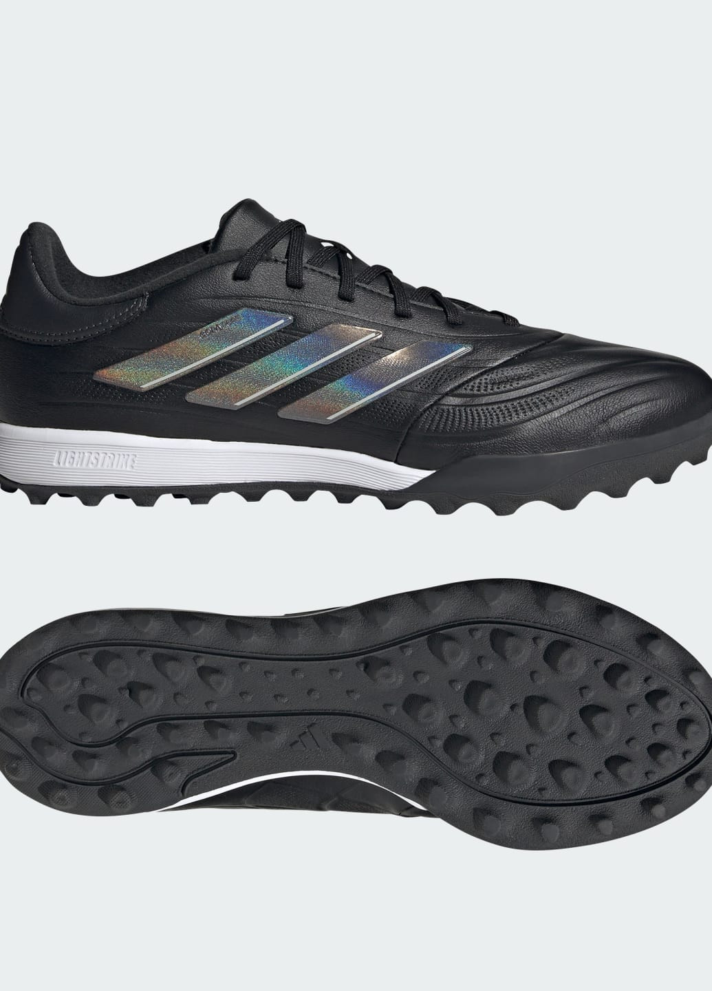 Черные всесезонные футбольные бутсы copa pure ii league turf adidas