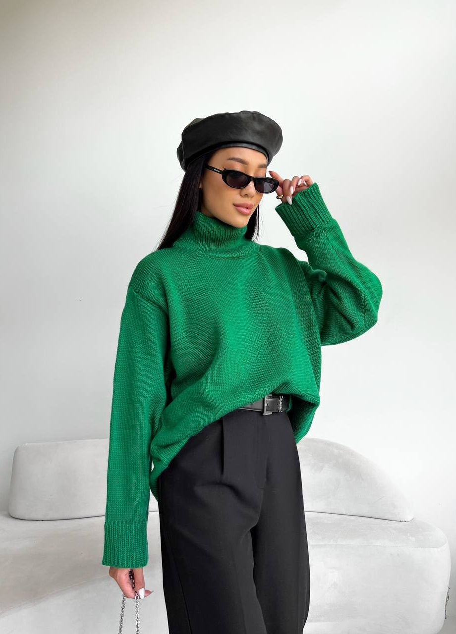Женский свитер цвет зеленый р.42/46 441953 New Trend (263134002)