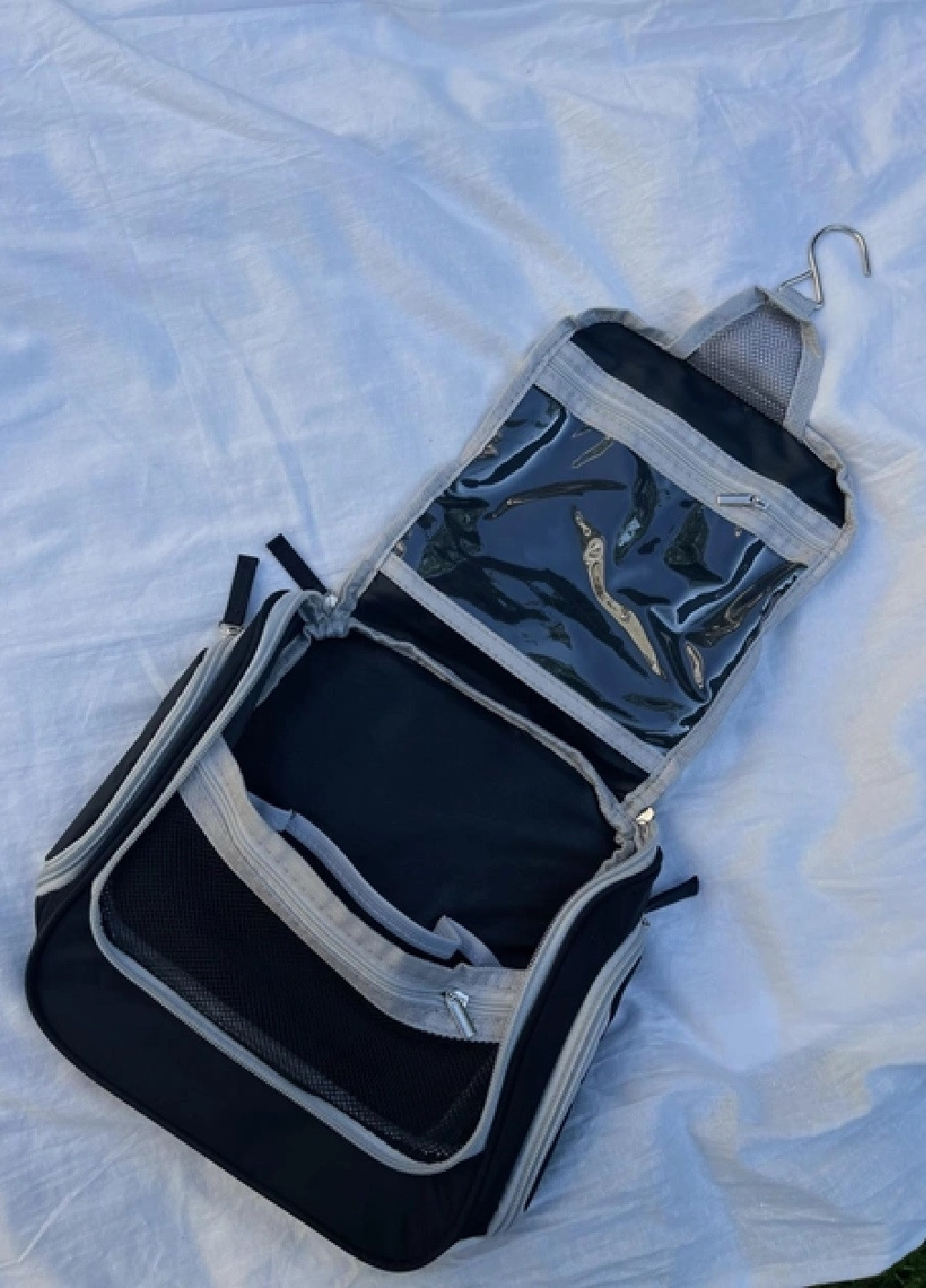 Складаний дорожній органайзер сумка косметичка для зберігання речей косметики аксесуарів 21х20х7 см (476082-Prob) Чорний Unbranded (276249321)