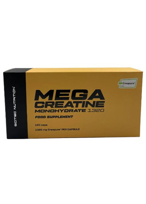 Mega Creatine Monohydrate 1320 120 Caps Scitec Nutrition (268037277)