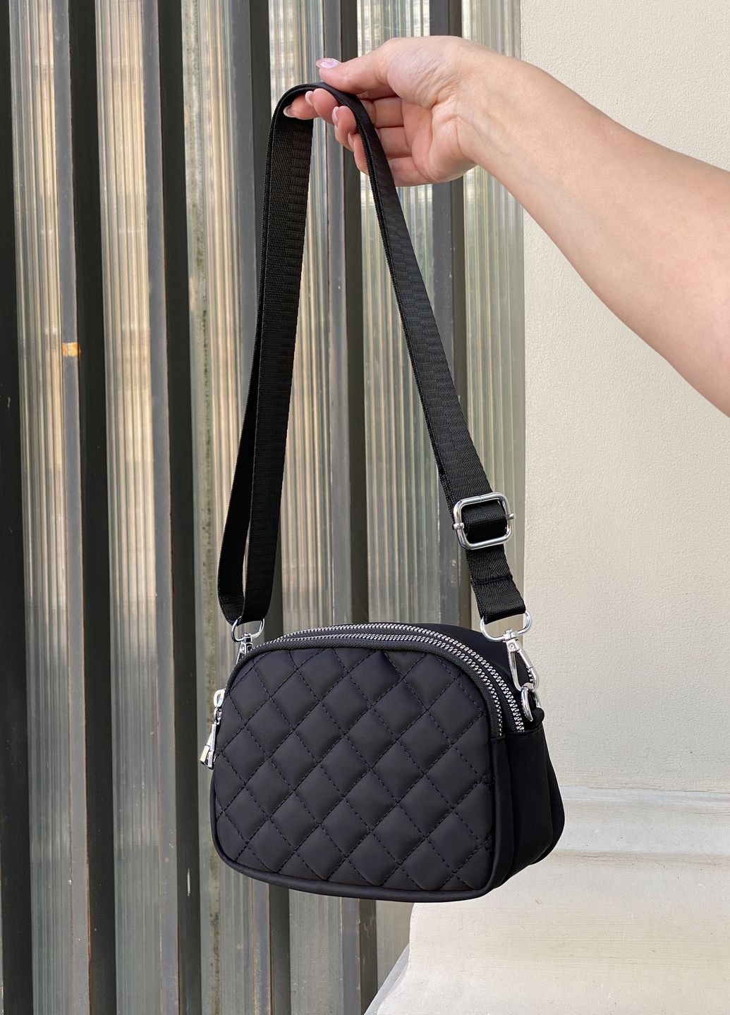 Жіноча сумка крос-боді чорна No Brand (270829161)