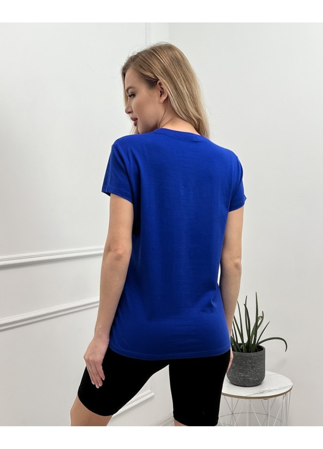 Синя футболки wn20-449 синій ISSA PLUS