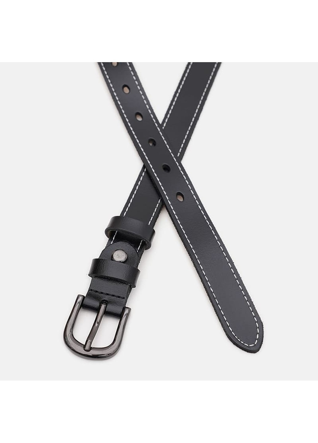 Женский кожаный ремень CV1ZK-007bl-black Borsa Leather (266143873)
