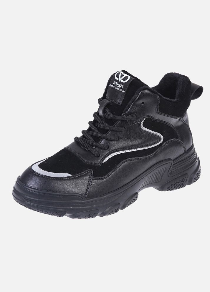 Осенние женские ботинки цвет черный цб-00160619 Wilmar