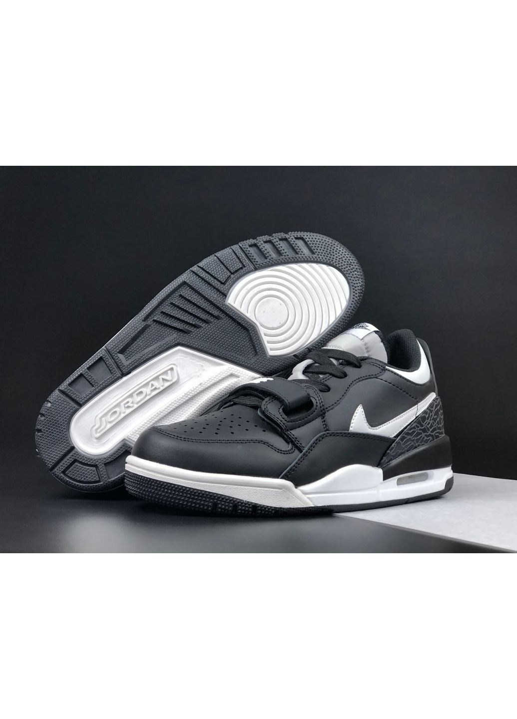 Черные демисезонные кроссовки мужские, вьетнам Nike Jordan Legacy 312 Low
