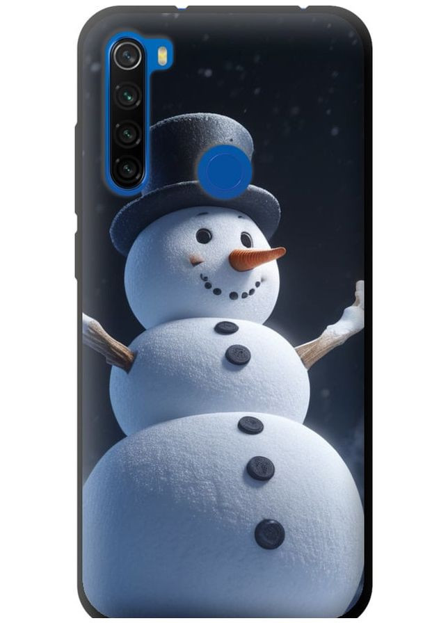 TPU черный чехол 'Снеговик' для Endorphone Xiaomi Redmi Note 8T (275651148)