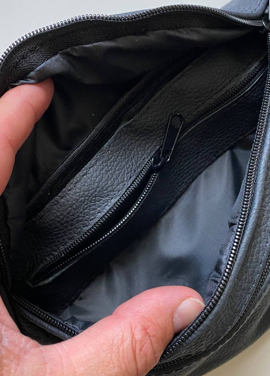 Поясна нагрудна сумка натуральна шкіра бананка чоловіча жіноча універсальна Turtle No Brand (260026932)