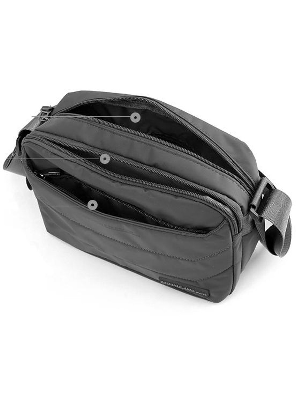 Горизонтальный текстильный мессенджер AT08-T-999-6A Confident (277963090)