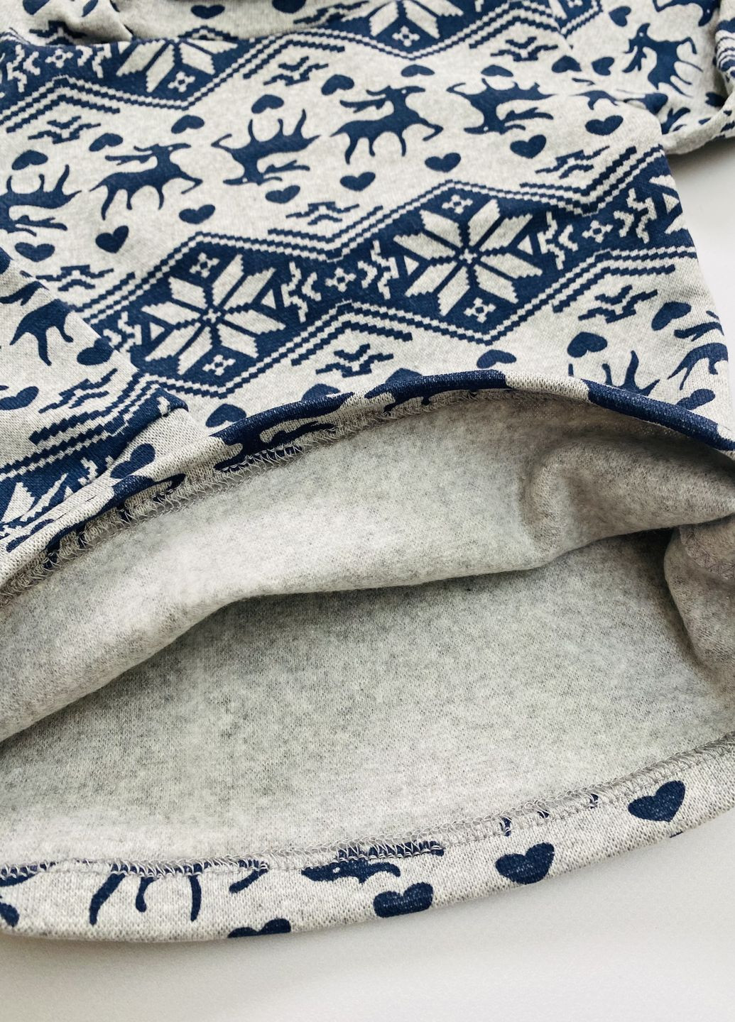 Серый демисезонный комплект утепленный для девочки водолазка+лосины серые олени Гном