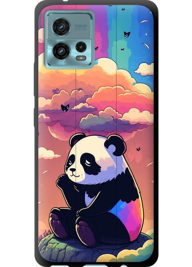 TPU чорний чохол 'Панда в хмарах' для Endorphone Motorola G72 (276318227)