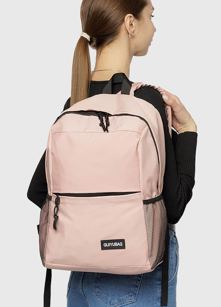 Жіночий спортивний рюкзак колір пудровий ЦБ-00207039 No Brand (259467749)
