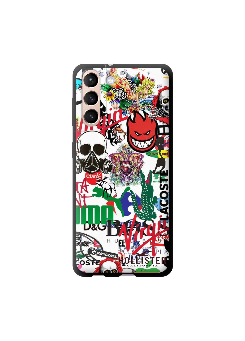 TPU чехол 'Many different logos' для Endorphone Samsung Galaxy S21 (257905205)