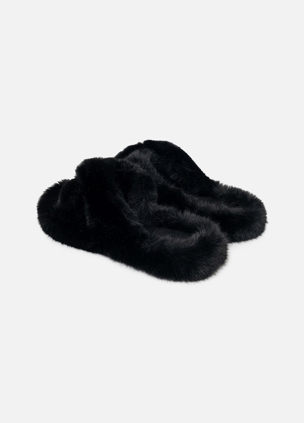 Черные женские тапочки цвет черный цб-00237845 No Brand
