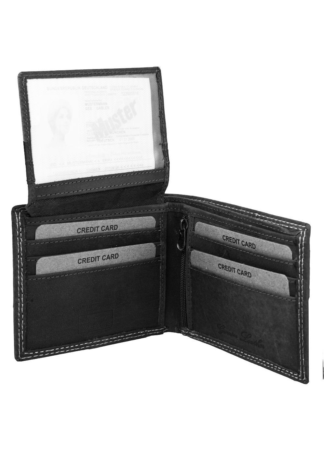 Шкіряний чоловічий гаманець FULNC44EN-BLK JCB (262976118)