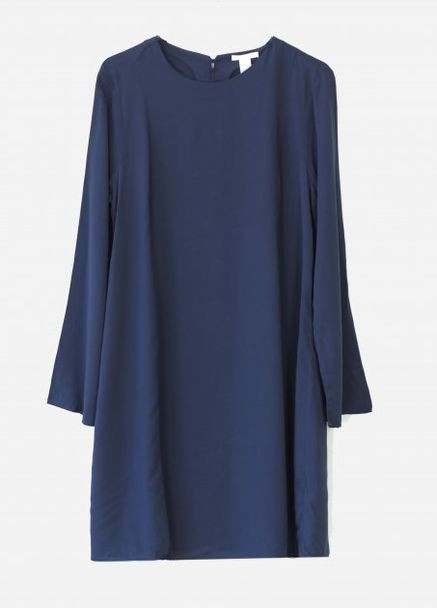 Темно-синее платье демисезон,темно-синий, H&M