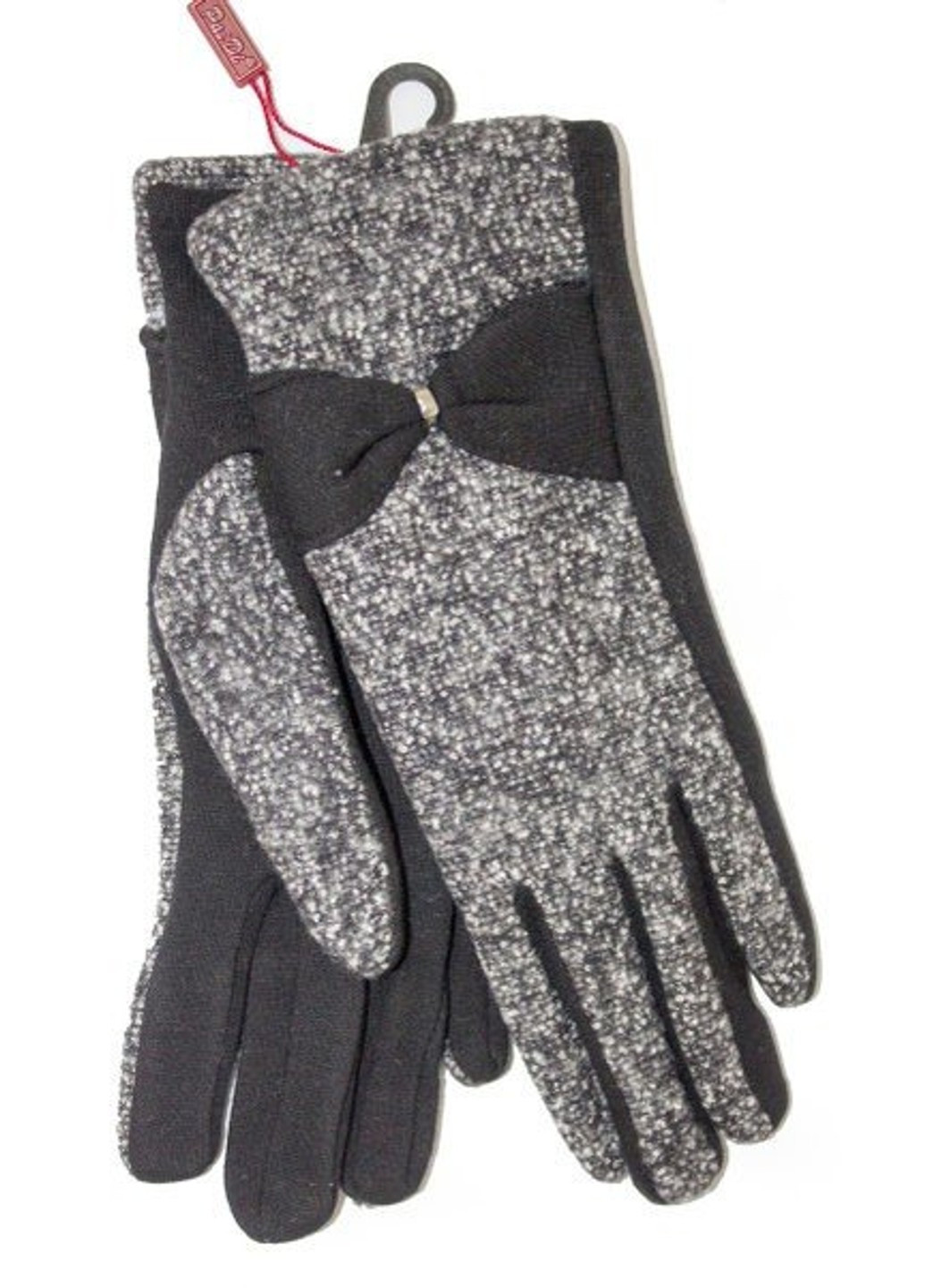 8,5 - Комбіновані жіночі рукавички з бантиком Shust Gloves (261853572)