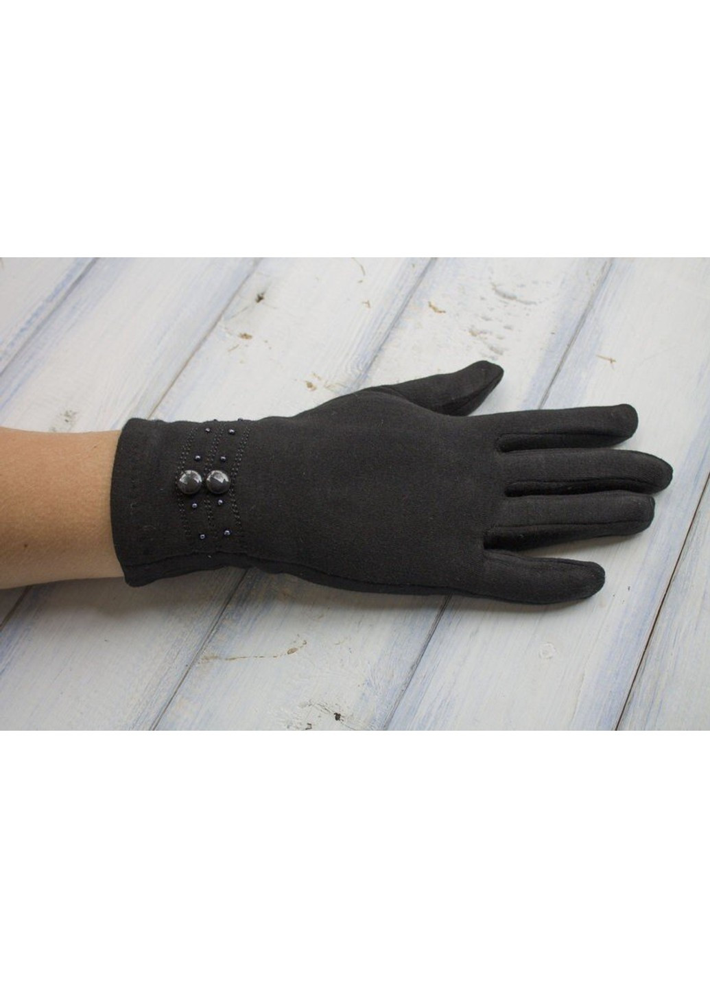 Женские стрейчевые перчатки 8743 L BR-S (261486852)