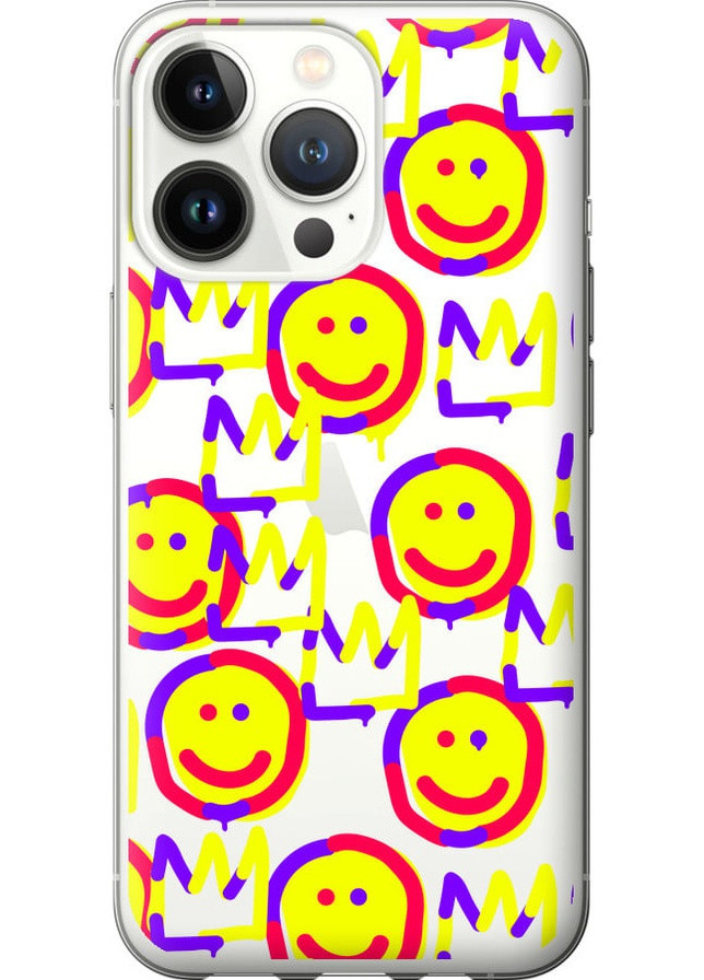 2D пластиковый чехол 'Смайлики v2' для Endorphone Apple iPhone 13 Pro (258213195)