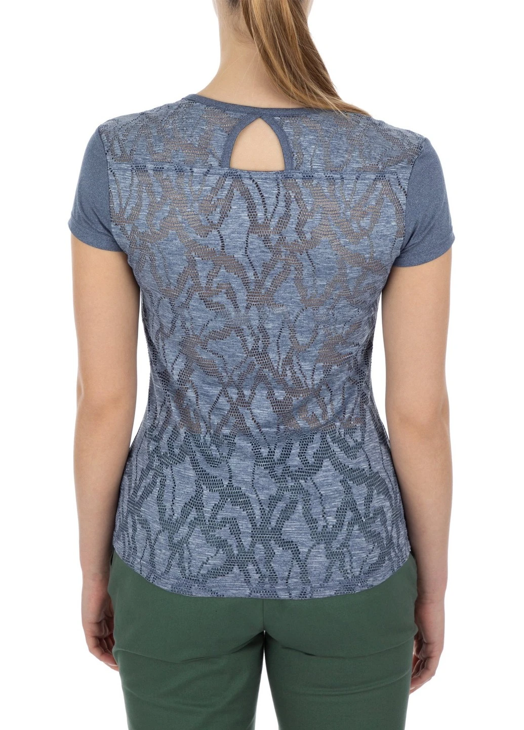 1710441-591 XS Футболка женская Peak to Point™ Novelty SS Shirt тёмно-синий р.XS Columbia - (259114142)