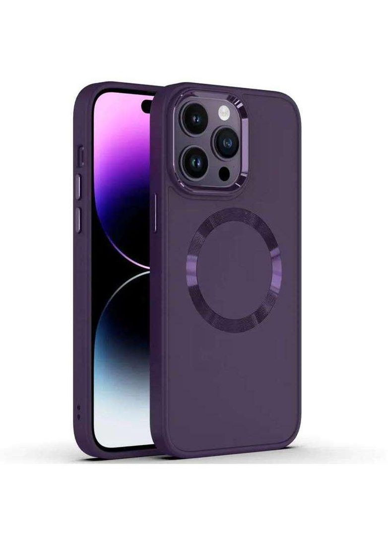 TPU чехол Bonbon с металлическими кнопками та MagSafe на Apple iPhone 14 (6.1") Epik (260873485)