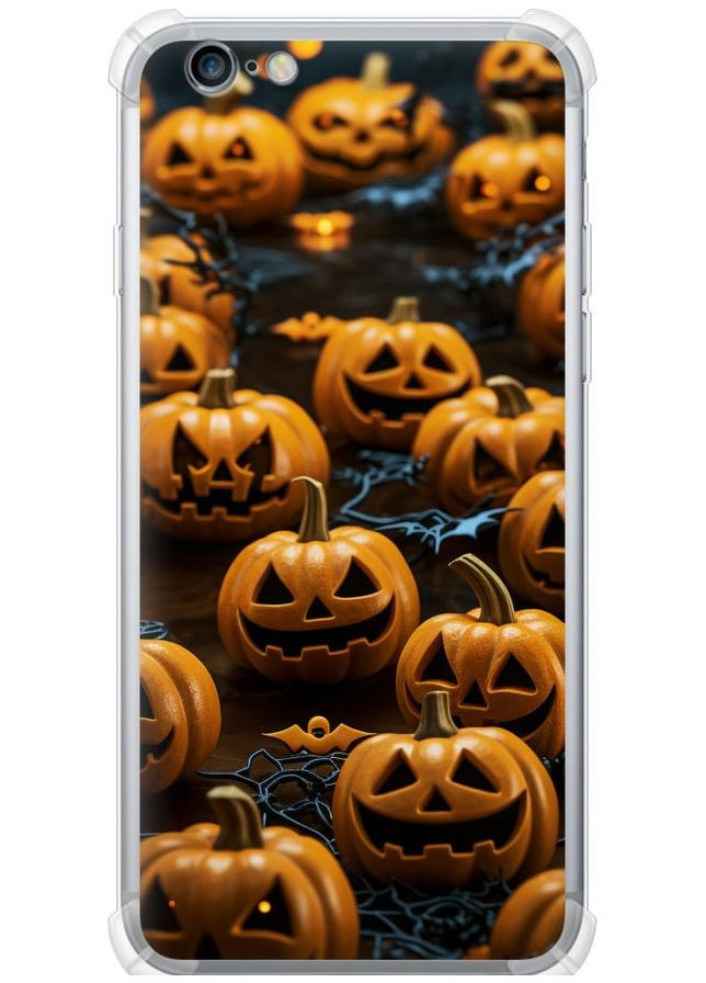 Силикон с усиленными углами чехол 'Тыквы 2' для Endorphone Apple iPhone 6 Plus (266810566)