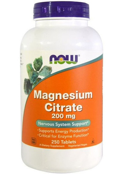 Magnesium Citrate 200 mg 250 Tabs Now Foods (256720530)