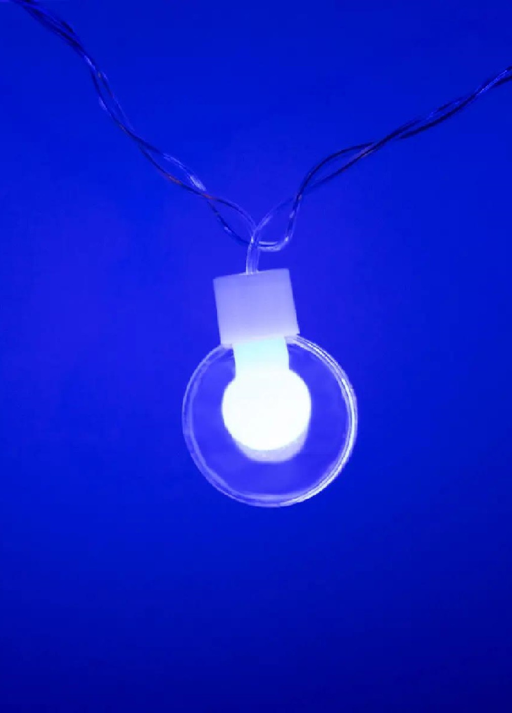 Светодиодная праздничная комнатная гирлянда штора бахрома лампочки 20 LED светодиодов 4.95 м (475455-Prob) Мультицветная Unbranded (267807908)