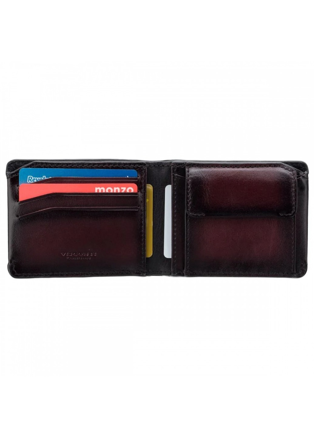 Чоловічий шкіряний гаманець MT92 Zanotti (бордовий Burnish) Visconti (261856002)