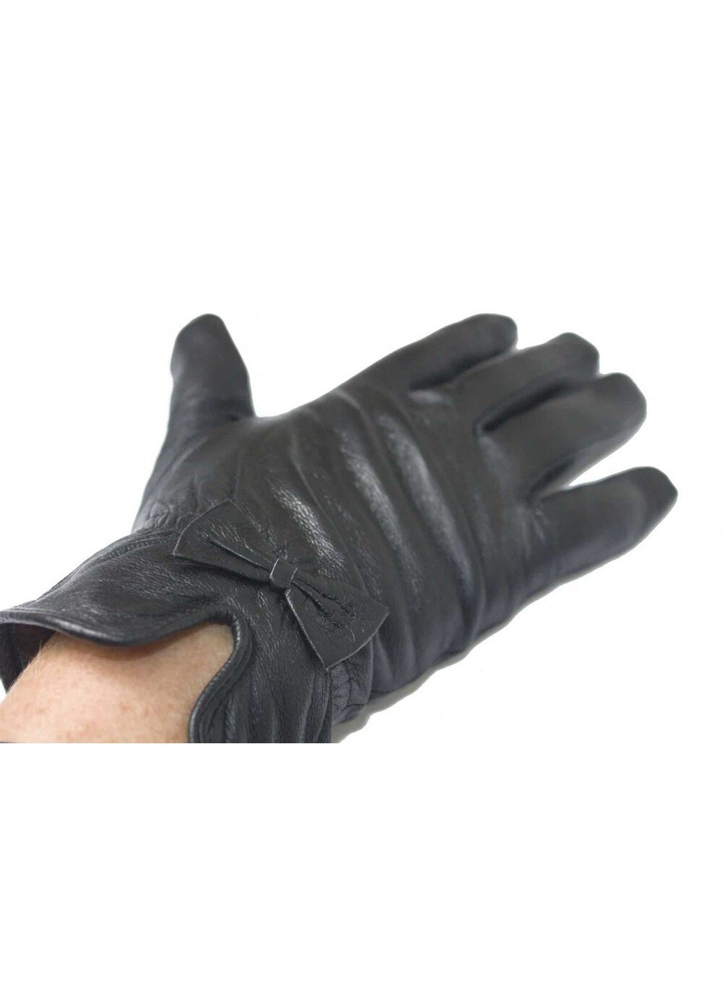 Жіночі шкіряні рукавички чорні 359s3 L Felix (261486673)
