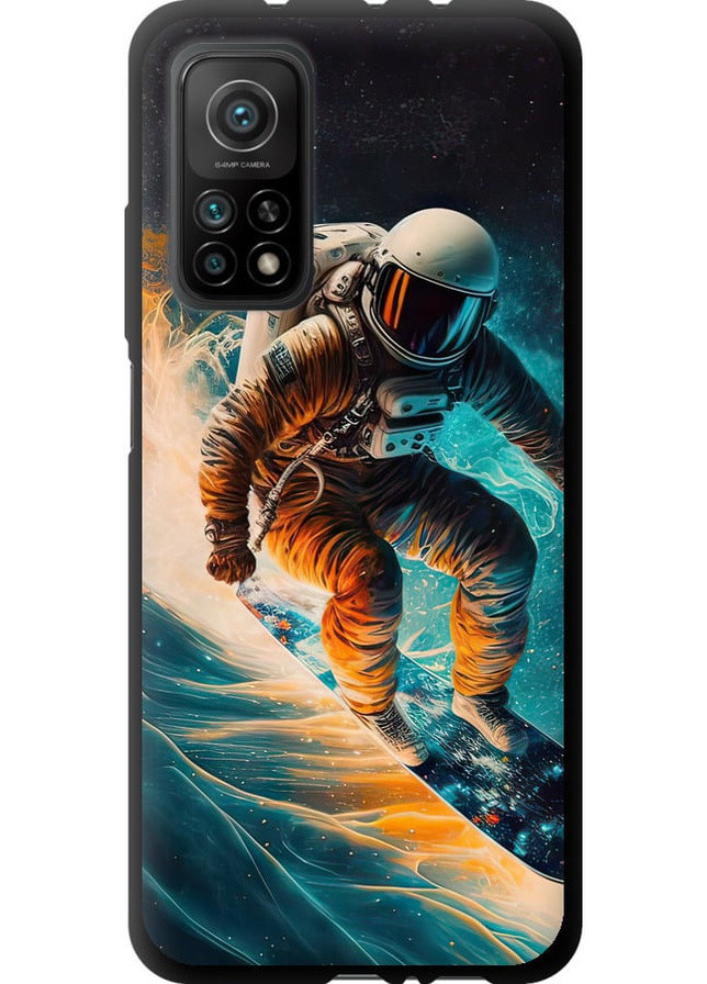 TPU чорний чохол 'Сноубордист' для Endorphone Xiaomi Mi 10T (258085646)