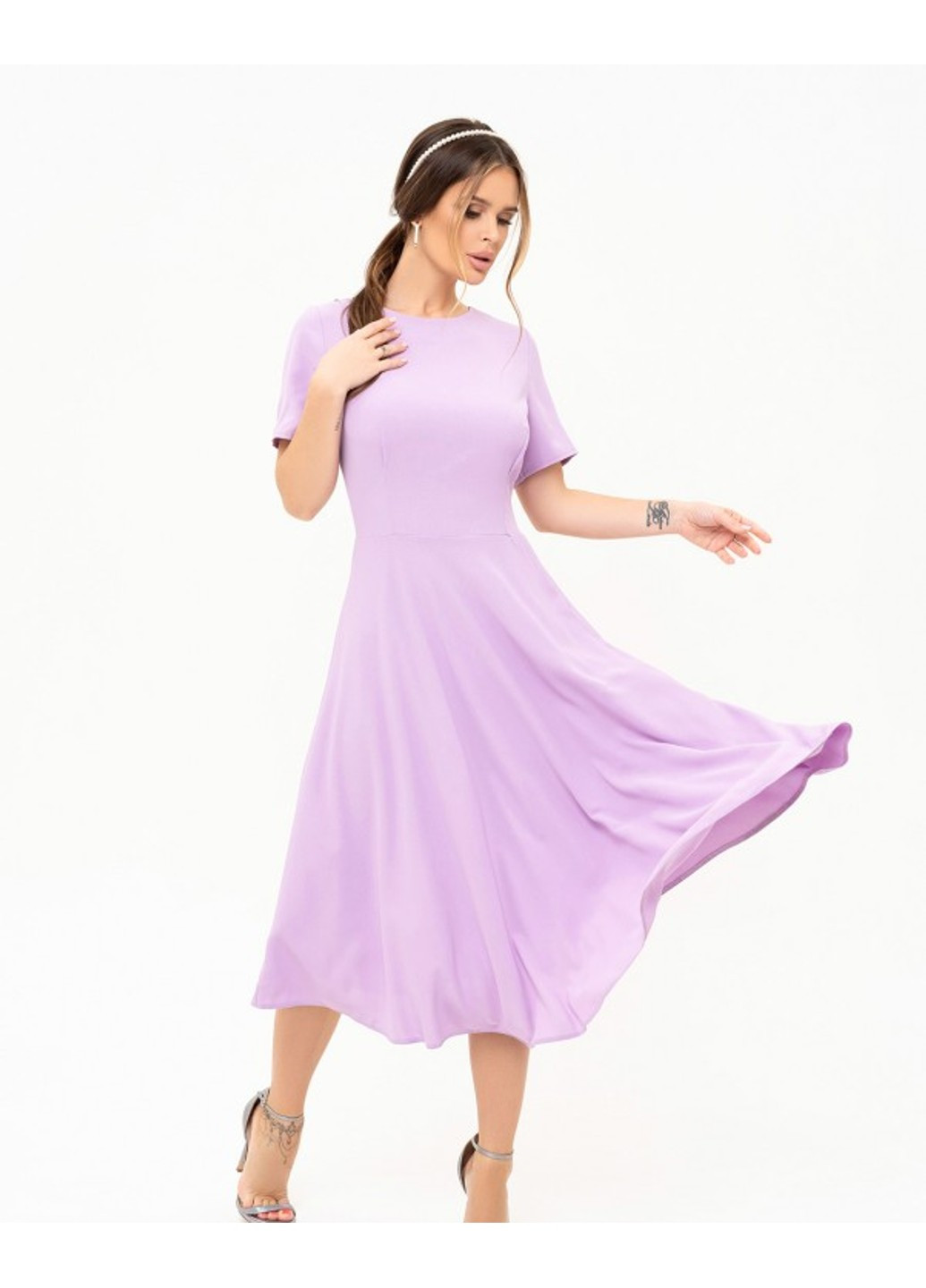 Фиолетовое повседневный платья 13892 сиреневый ISSA PLUS