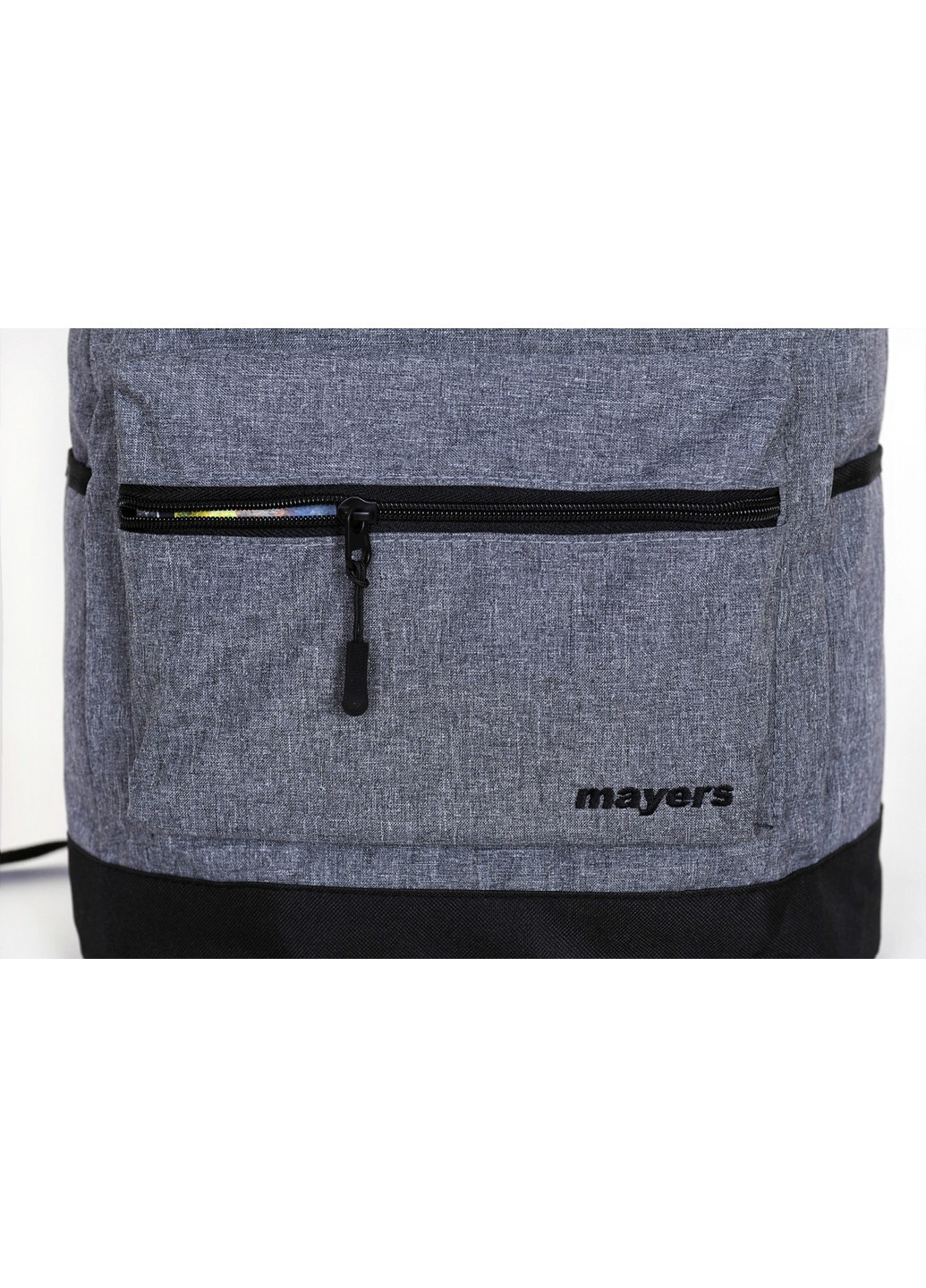 Мужской серый с черным дном тканевый рюкзак износостойкий повседневный непромокаемый городской No Brand (258653597)