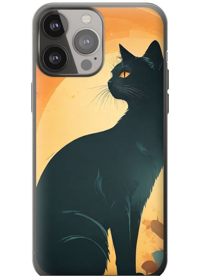 2D пластиковый чехол 'Черная кошка' для Endorphone Apple iPhone 13 Pro Max (275651657)