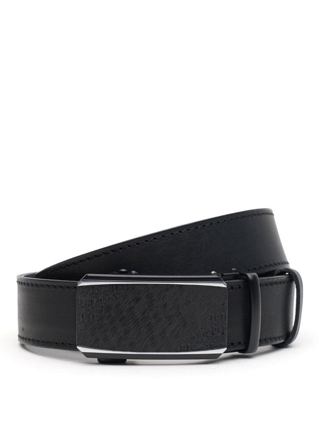 Стильний чоловічий ремінь V1125GX46-black Borsa Leather (266144018)