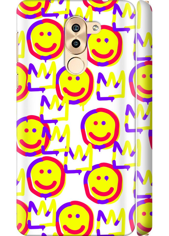 3D пластиковый матовый чехол 'Смайлики v2' для Endorphone Huawei GR5 2017 (258215613)