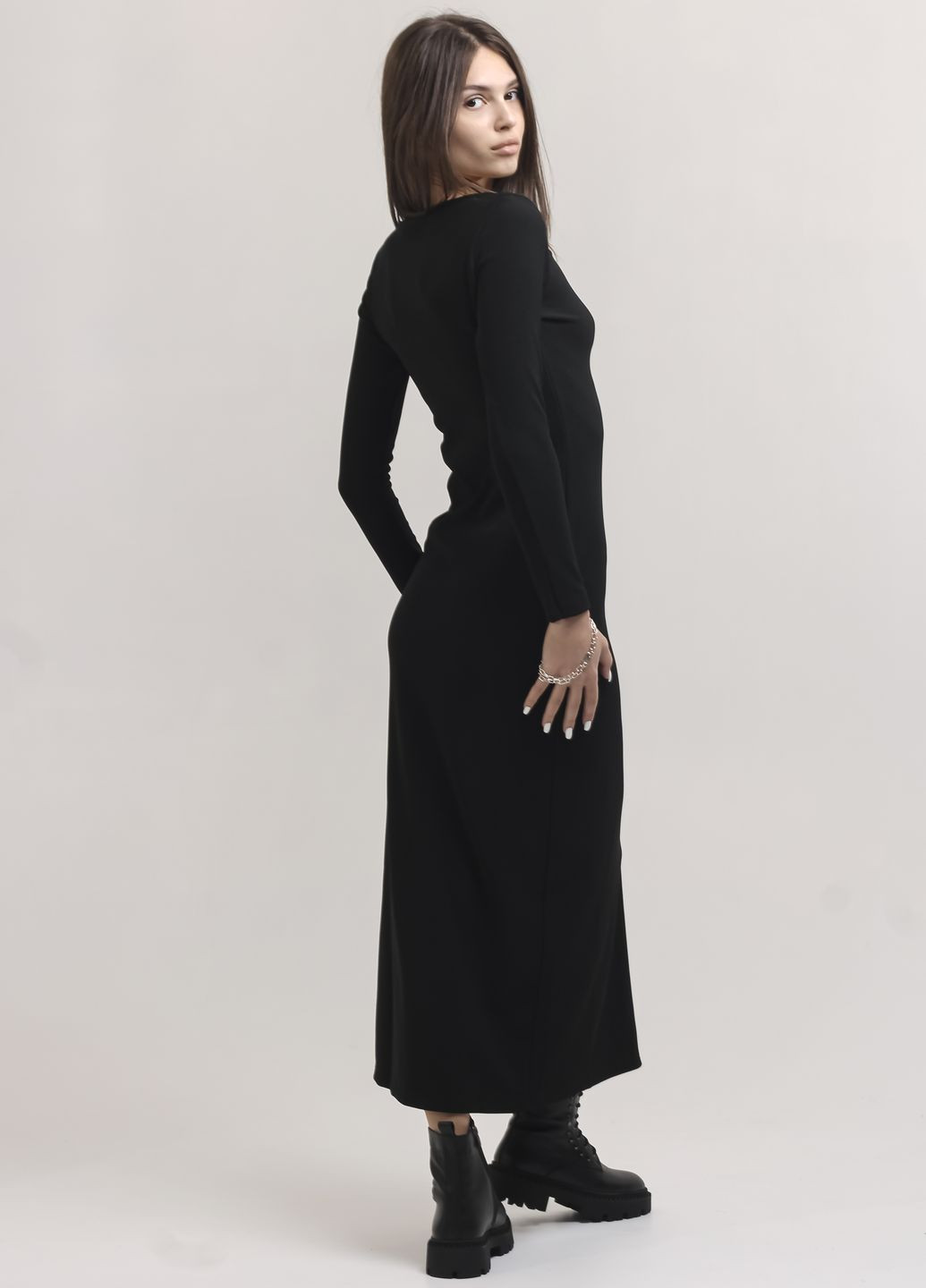 Черное кэжуал платье черное MZR