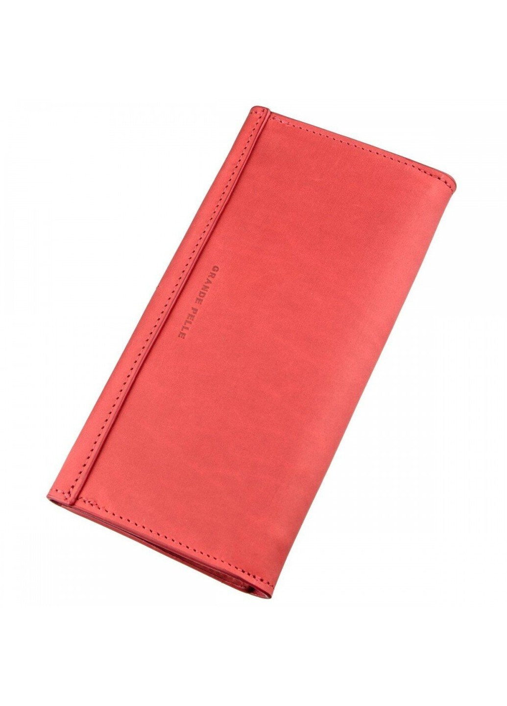 Женский кожаный красный кошелёк 11216 Grande Pelle (262453684)