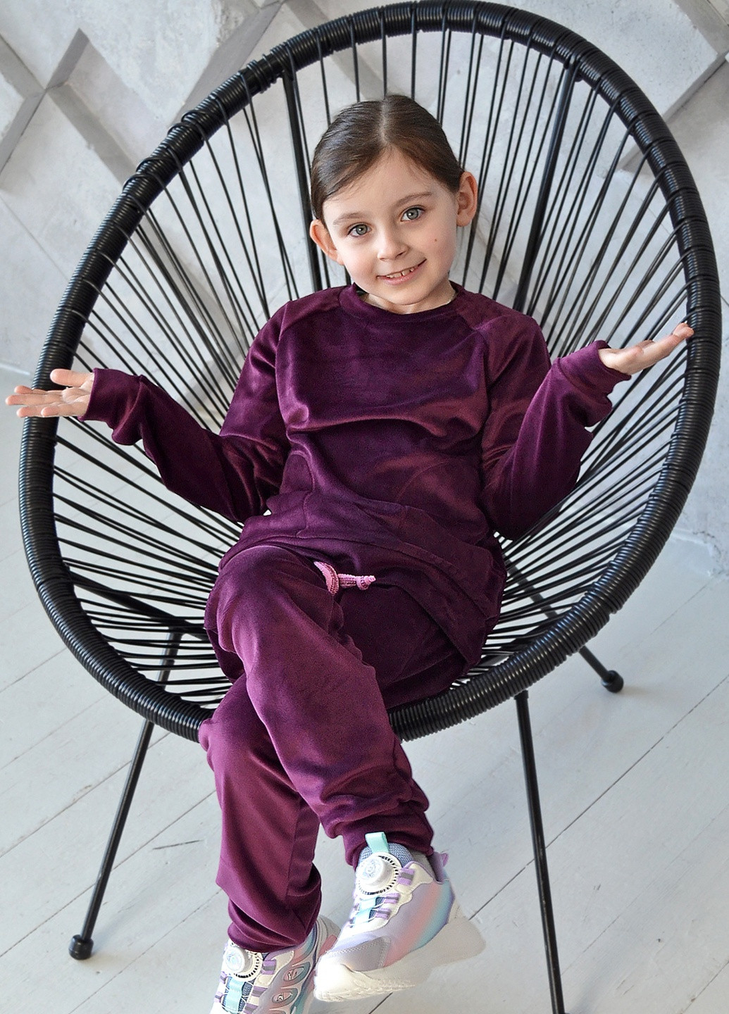 Велюровый детский спортивный костюм ZM (258019212)