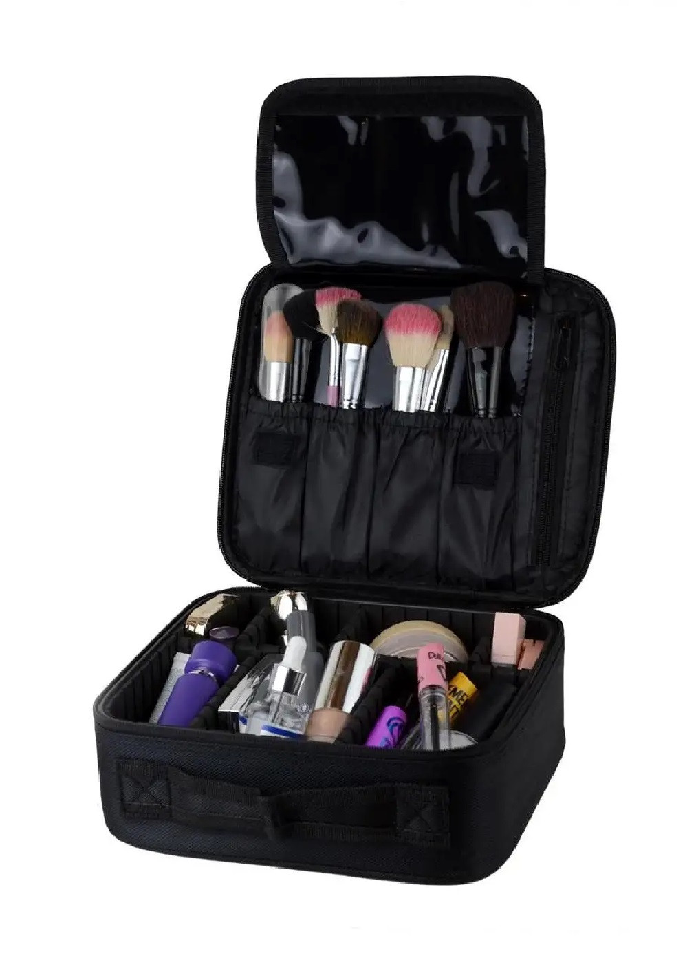 Органайзер бокс бьюті кейс косметичка валіза сумка для зберігання косметики та приладдя 25х22х10 см (474698-Prob) Чорний Unbranded (259443744)