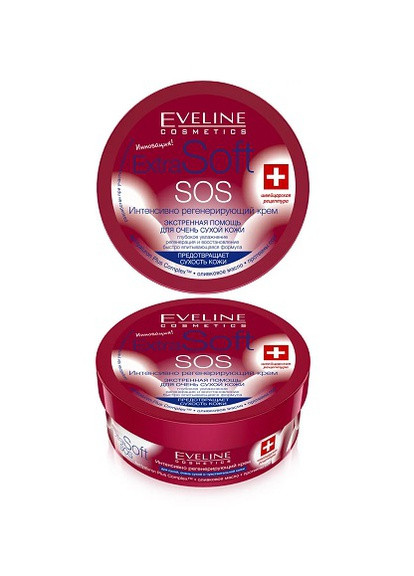 Крем для обличчя та тіла, що інтенсивно регенерує Cosmetics Extra Soft SOS 200 мл Eveline (258616013)