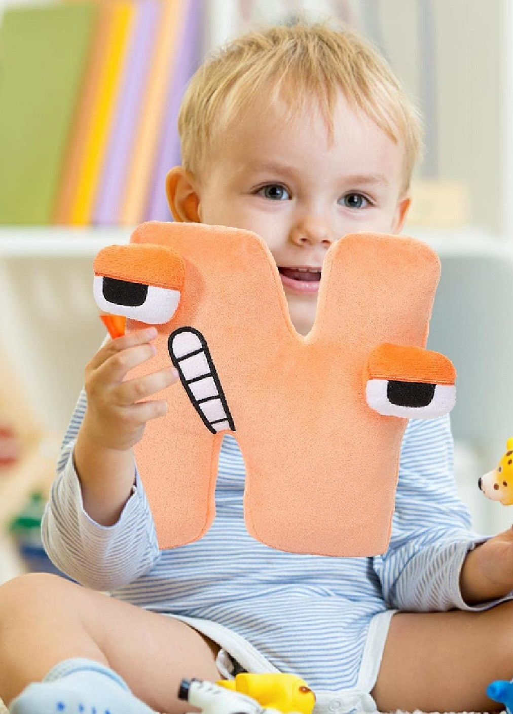 Мягкая плюшевая развивающая игрушка для детей малышей английский алфавит лор из игры роболокс 20 см (475682-Prob) Буква N Unbranded (269993126)
