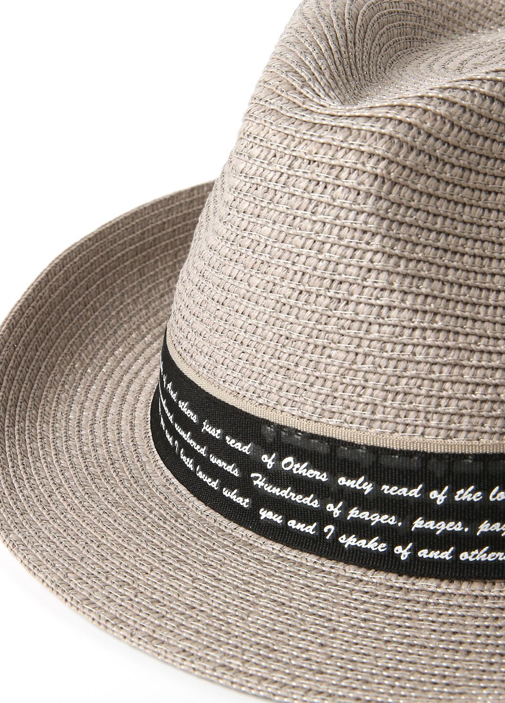Шляпа трилби женская бумага серая VALERY LuckyLOOK 817-709 (265224486)