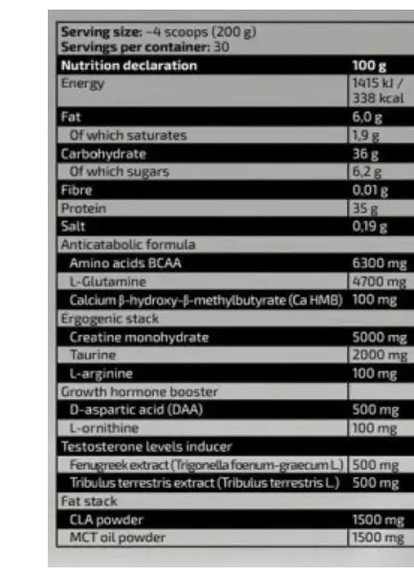 Gold Lean Mass 6000 g /200 servings/ Snickers Kevin Levrone (256777172)