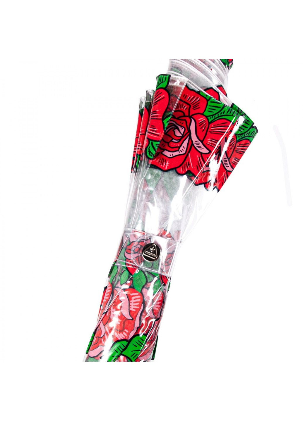 Женский механический зонт-трость L042 Birdcage-2 Tattoo Rose (Тату из роз) Fulton (262449454)
