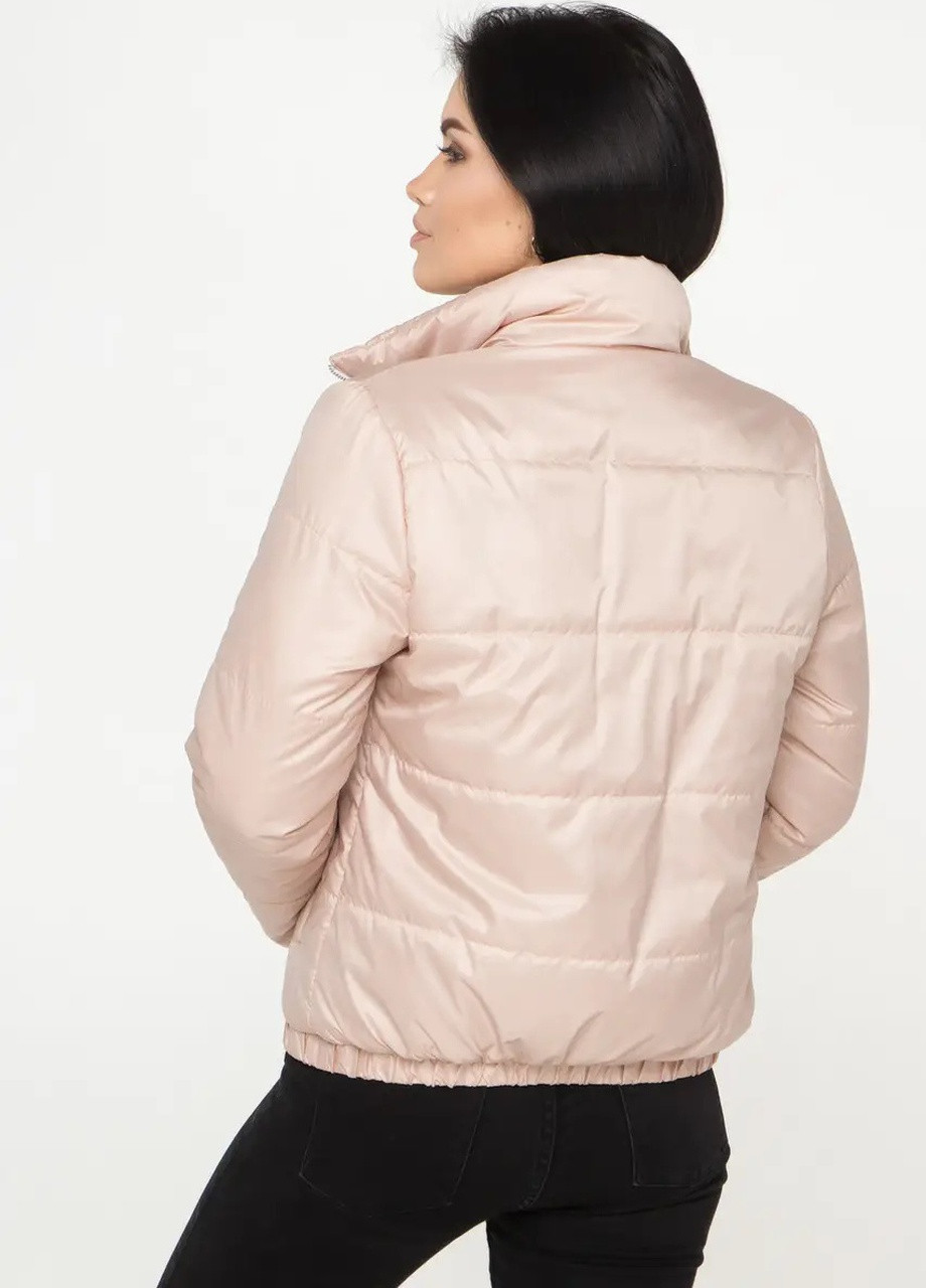 Пудрова демісезонна осінні жіночі куртки короткі SK