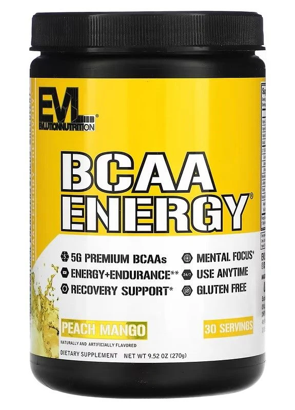 Аминокислоты BCAA Energy 270g (Peach Mango) EVLution Nutrition (260265648)