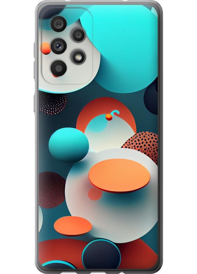 Силиконовый чехол 'Горошек абстракция' для Endorphone Samsung Galaxy A73 A736B (258177561)